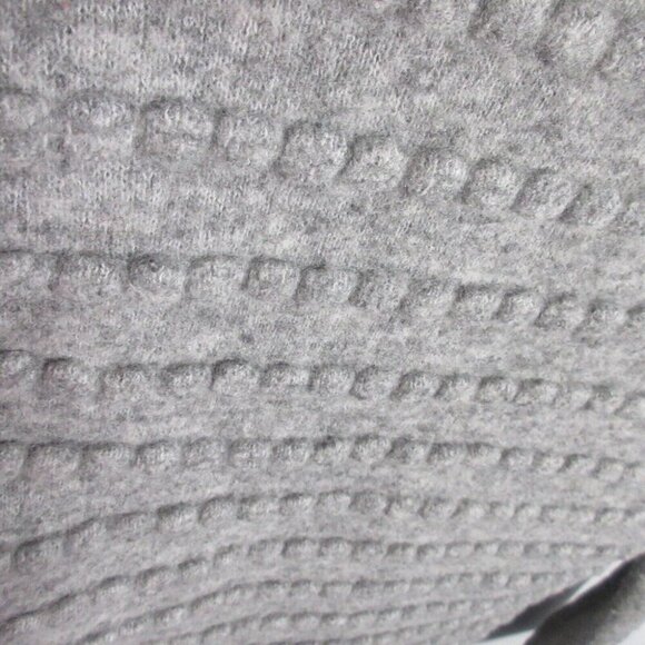 Sarah Pacini Women Gray Knit Turtle Neck Sweater Zipper Accent Wool Blend OS 350 - Picture 11 of 15